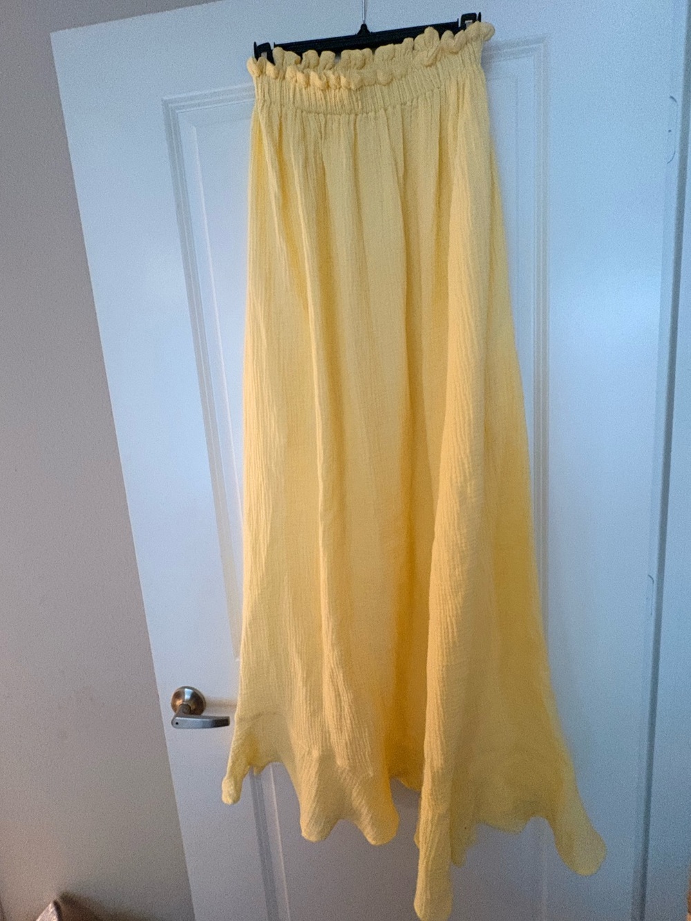 Show Me Your MuMu Lemon Yellow Maxi Dress with Smocked Waist